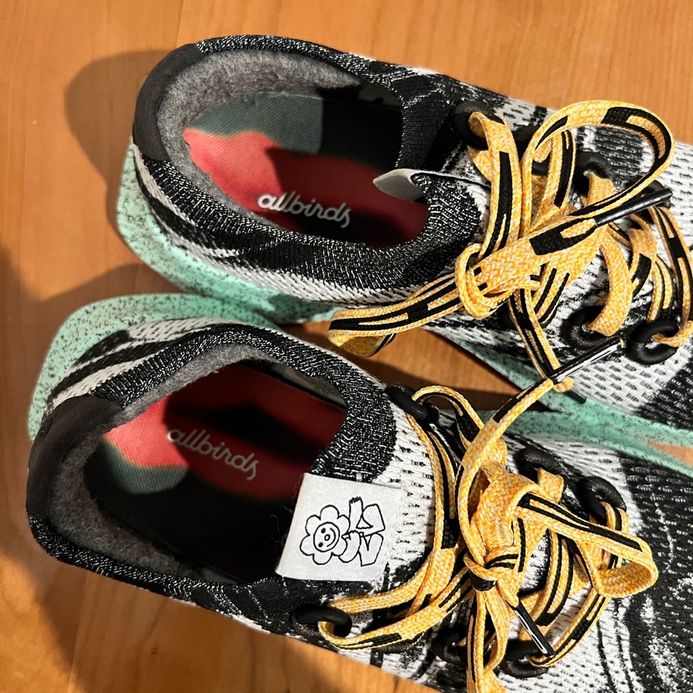 Allbirds Women’s Sneakers - Black, Yellow, and Green